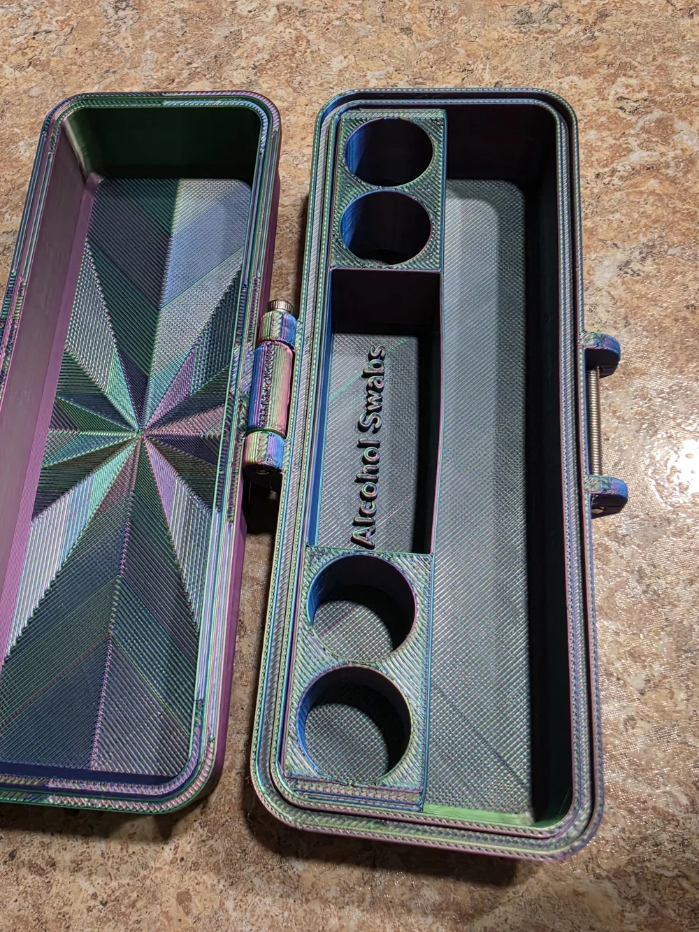 N/A iridescent green